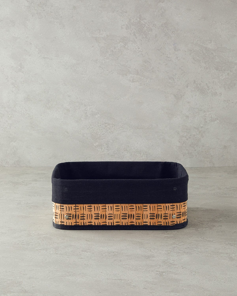 Stripy Bambu Sepet Naturel