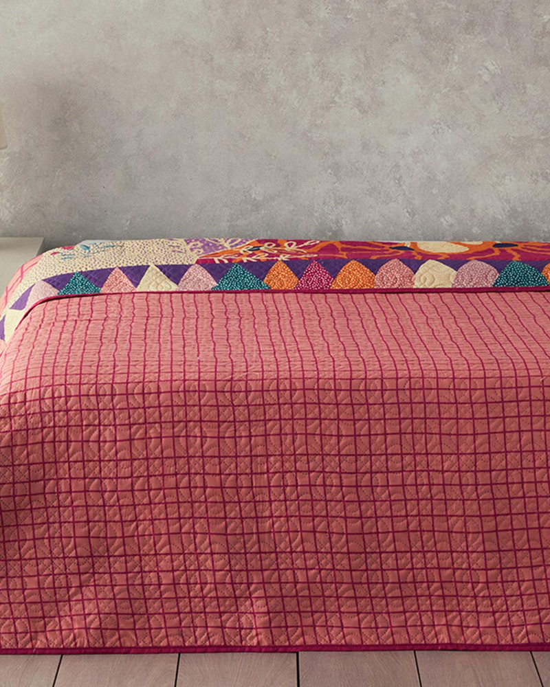 Summer Dreams Çift Kişilik Çok Amaçlı Örtü Pembe