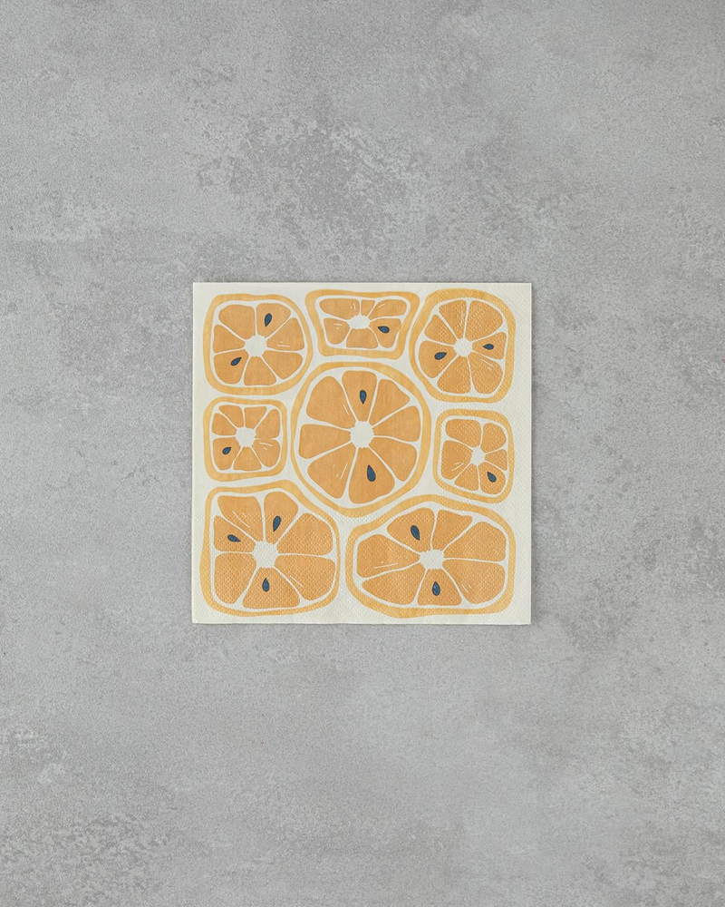 Summer Orange Kağıt 20'li Kağıt Peçete 33x33 cm Turuncu