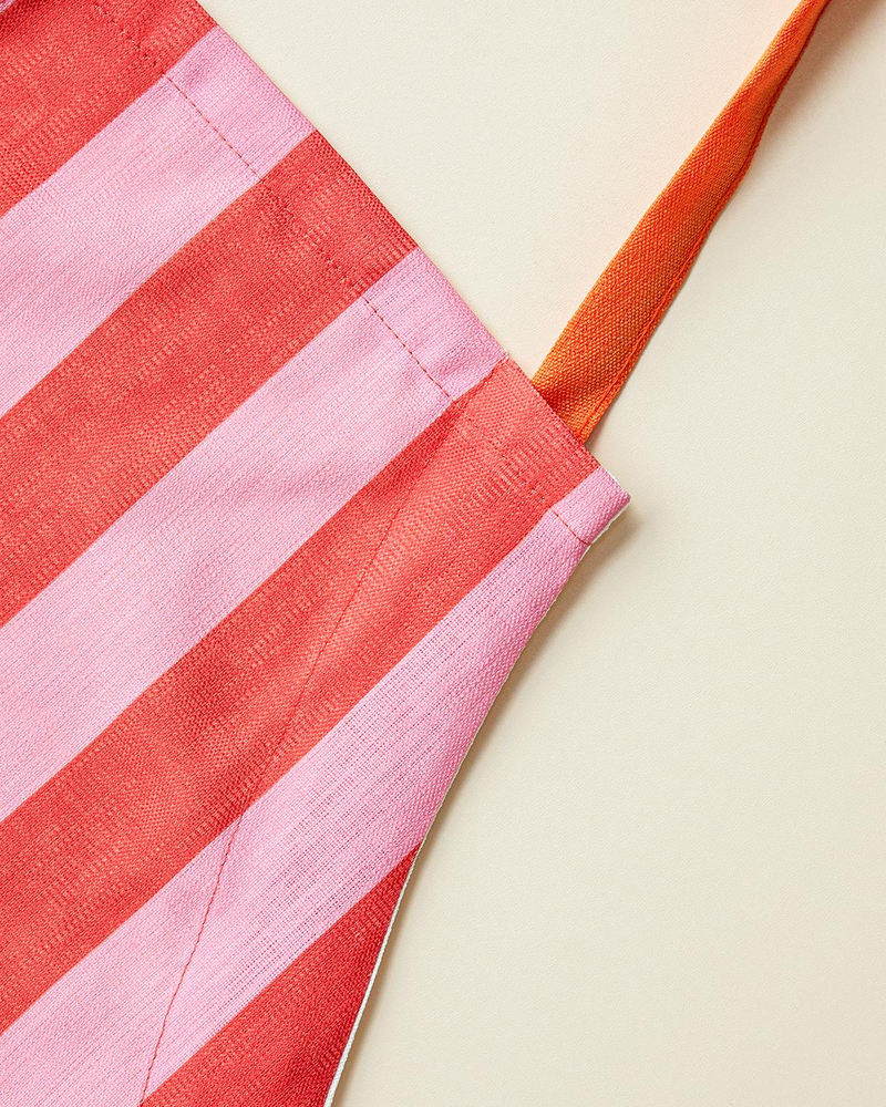 Summer Orange Polyester Mutfak Önlüğü 65x75 cm Kırmızı-Pembe