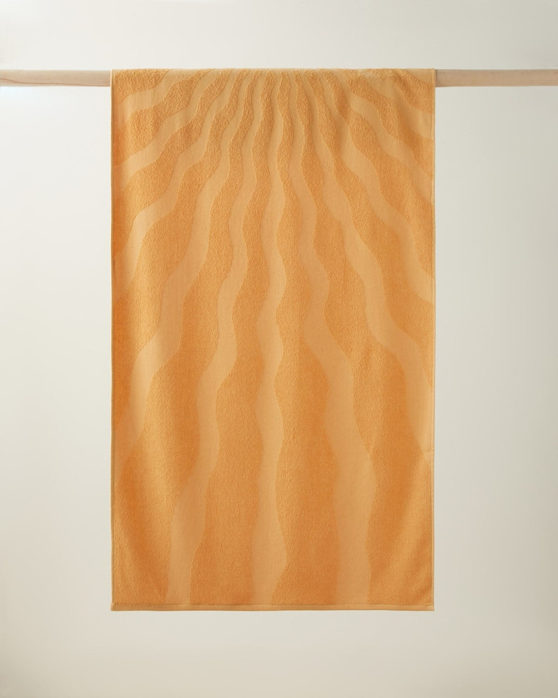 Sunbeam Pamuk Plaj Havlusu 70x140 cm Turuncu