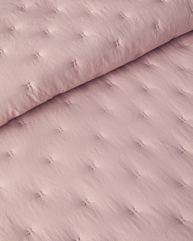 Swanky Çift Kişilik Yatak Örtüsü Takımı Pembe