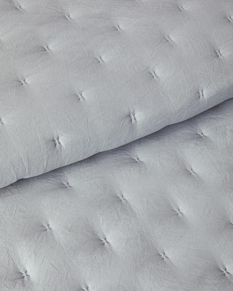 Swanky King Size Yatak Örtüsü Takımı Gri