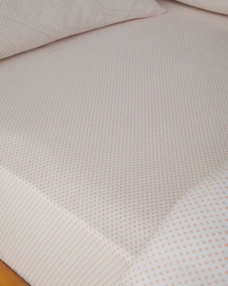 Sweet Dots Kolay Ütülenir Tek Kişilik Çarşaflı Nevresim Takımı 160x220 cm Açık Mavi