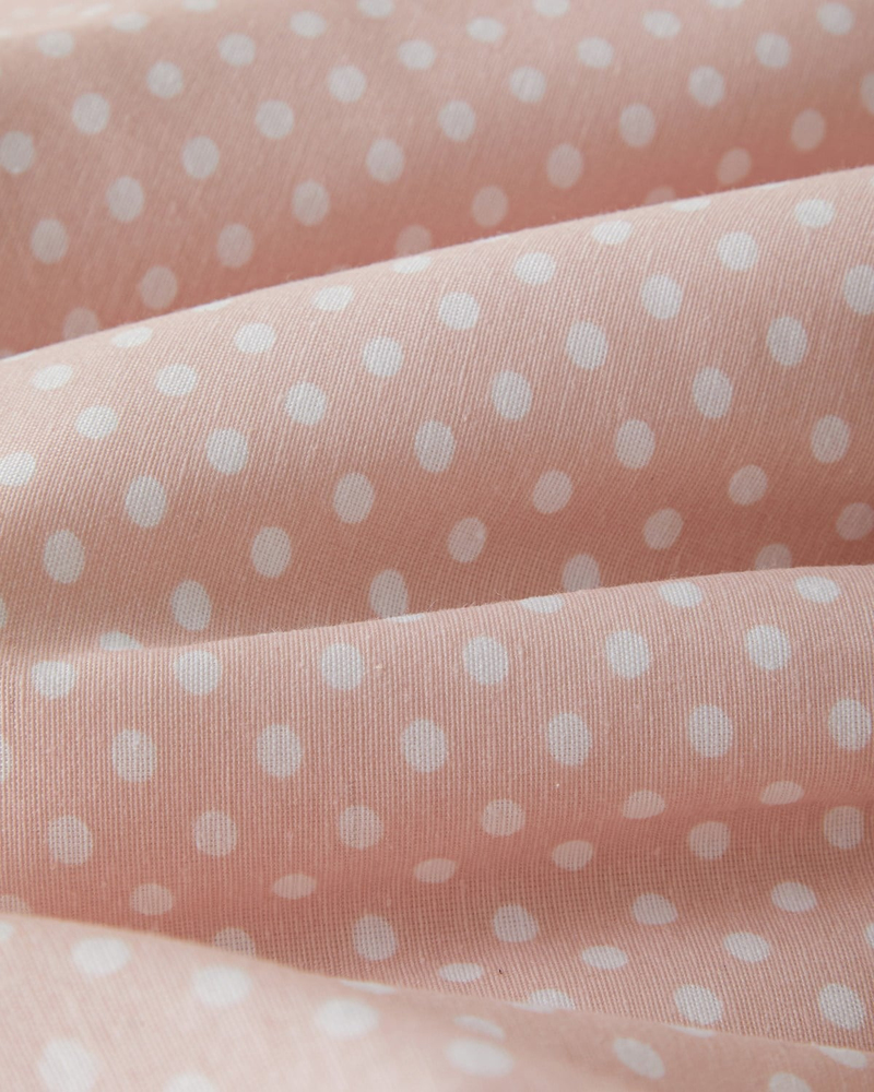 Sweet Dots Kolay Ütülenir Tek Kişilik Çarşaflı Nevresim Takımı 160x220 cm Açık Mavi