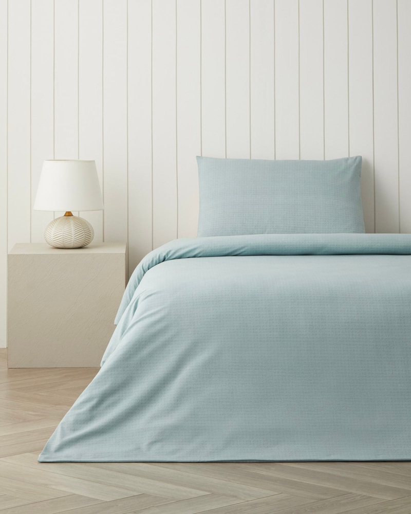Sweety Cage Kolay Ütülenir Çarşaflı Tek Kişilik Nevresim Takımı 160x220 cm Kırmızı - Yeşil