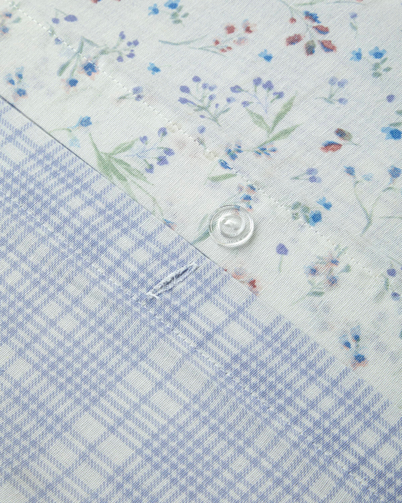 Sweety Meadow Kolay Ütülenir Çift Kişilik Nevresim Seti 200x220 cm Lila