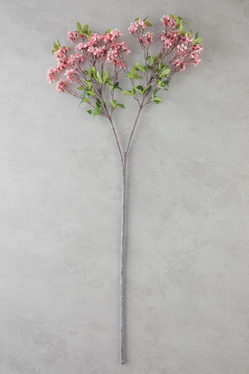 Sylvie Tek Dal Yapay Çiçek 90 cm Pembe