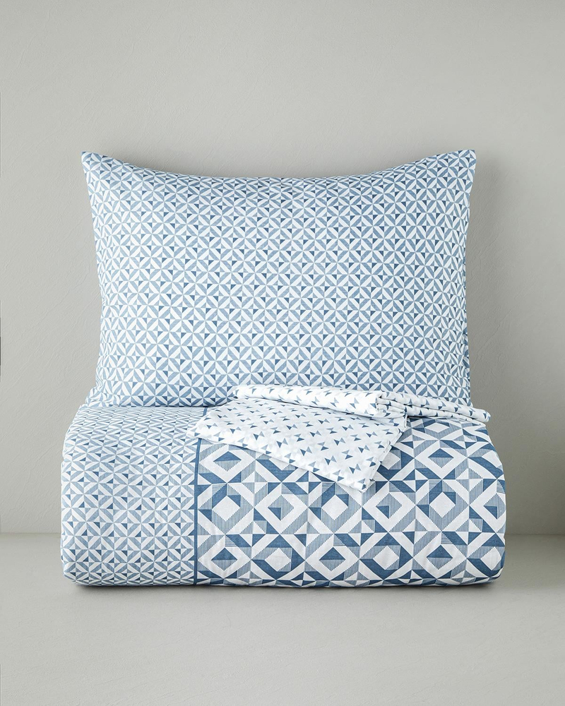 Symetra Kolay Ütülenir Çarşaflı Tek Kişilik Nevresim Takımı 160x220 cm Mavi