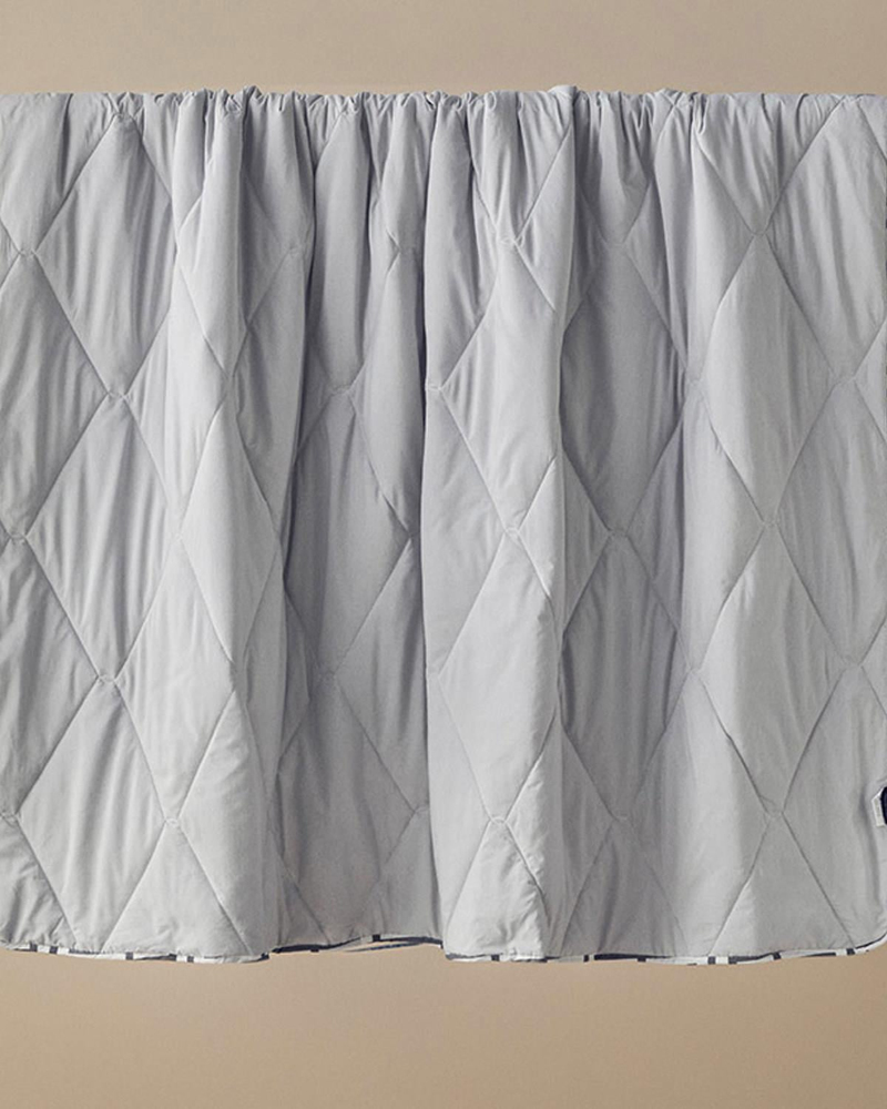 Tales Polycotton Çift Kişilik Yorgan Gri