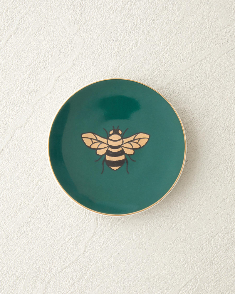 Talisman Bee Bone China Çerezlik 10 cm Yeşil