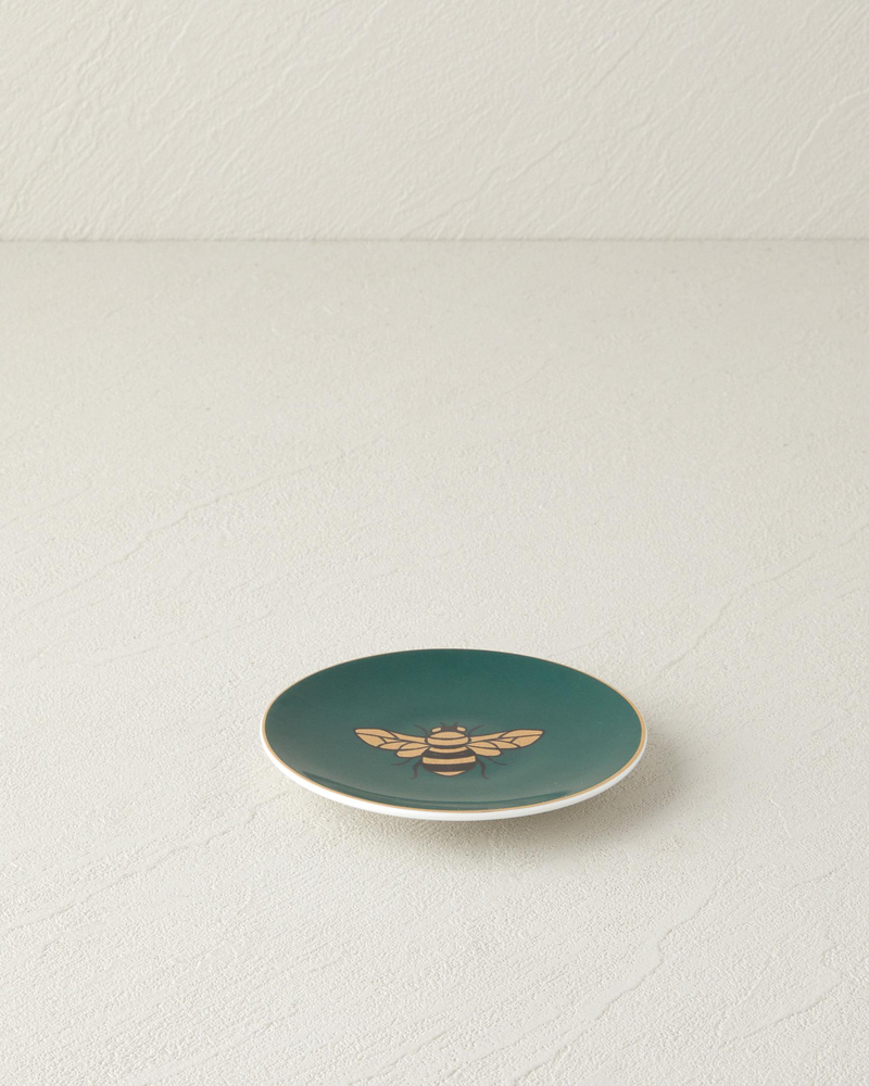 Talisman Bee Bone China Çerezlik 10 cm Yeşil