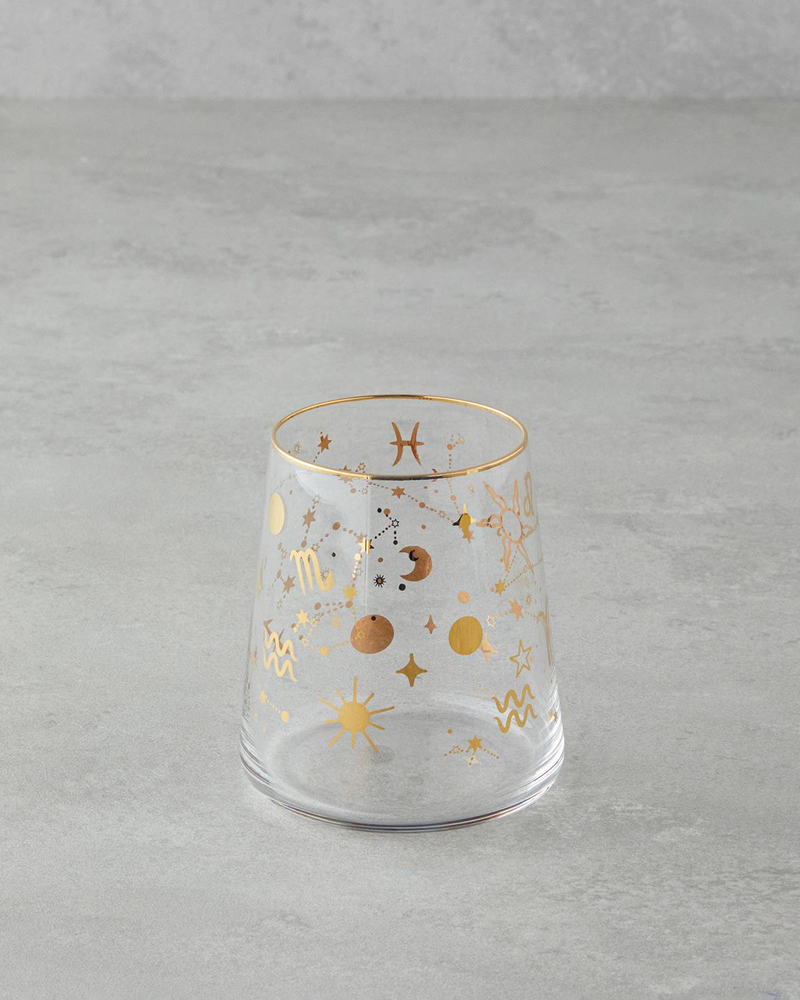Talisman Space Cam 2'li Bardak 380 ml Şeffaf-Gold