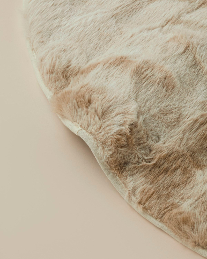 Terra Pelüş Halı 120 cm Bej