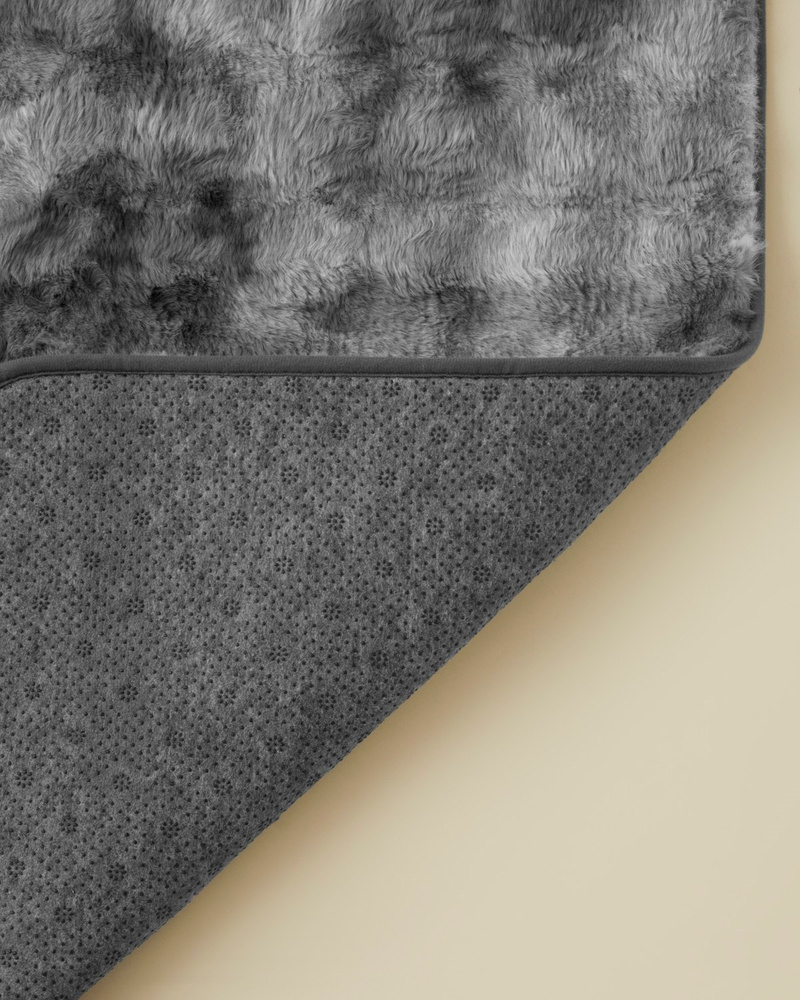 Terra Peluş Halı 60x90 cm Gri