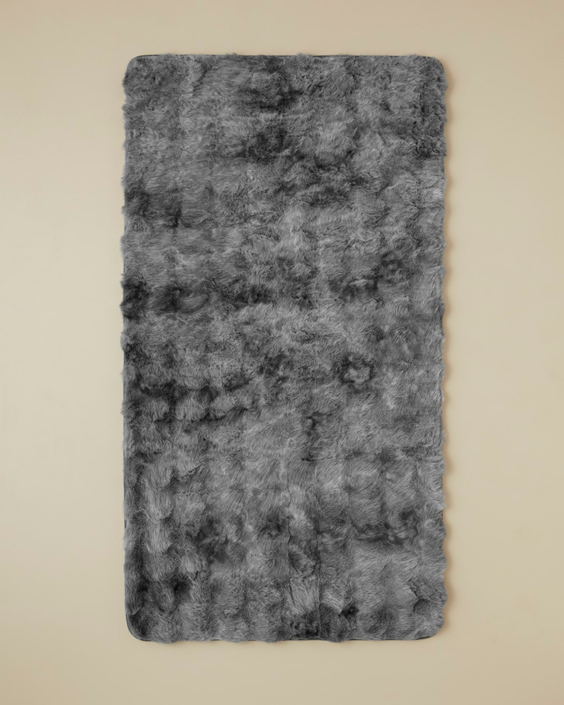 Terra Pelüş Halı 80x150 cm Gri