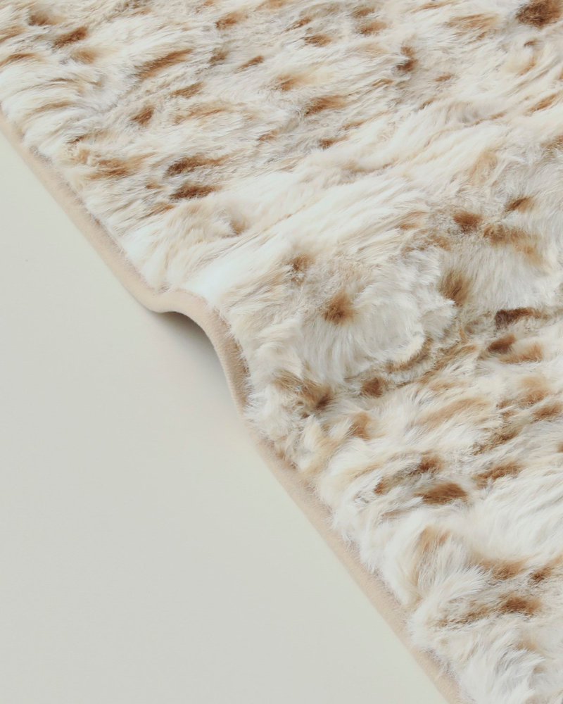 Terra Pelüş Halı 80x150 cm Kahve - Bej