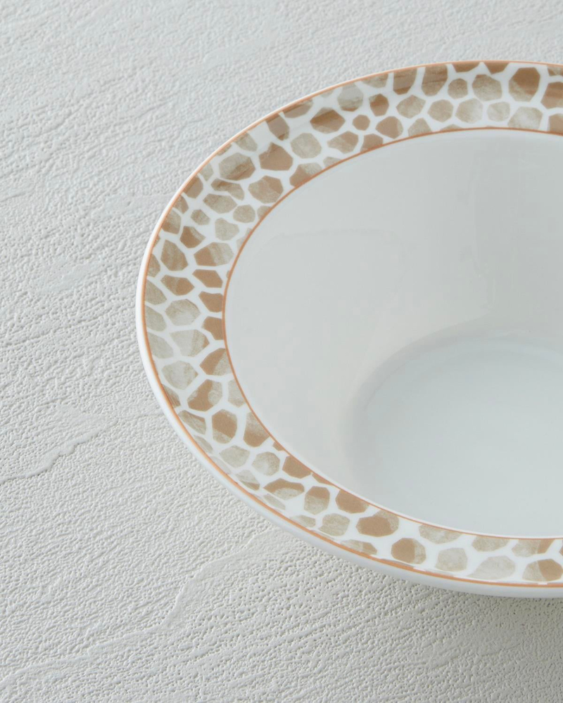 Tierra Bone Porselen Yemek Takımı 24 Parça 6 Kişilik Kahverengi