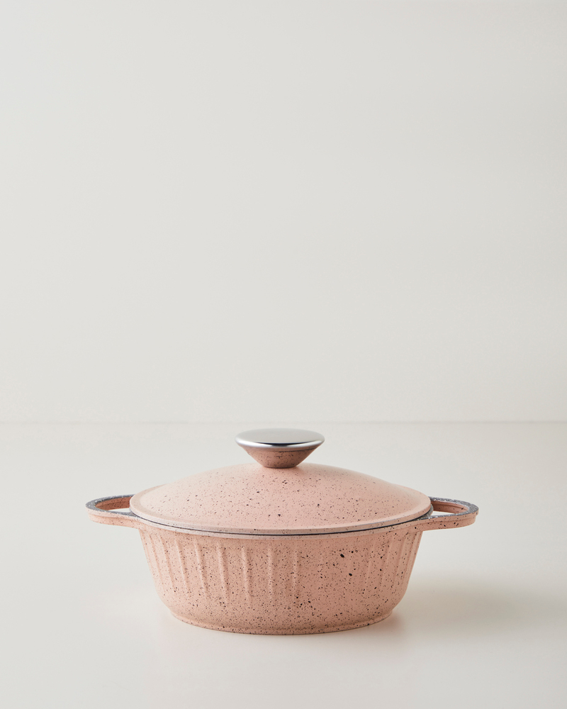 Tiny Cast Premium Döküm 5 Parça Mini Tencere Seti 16x16x16 cm Pembe