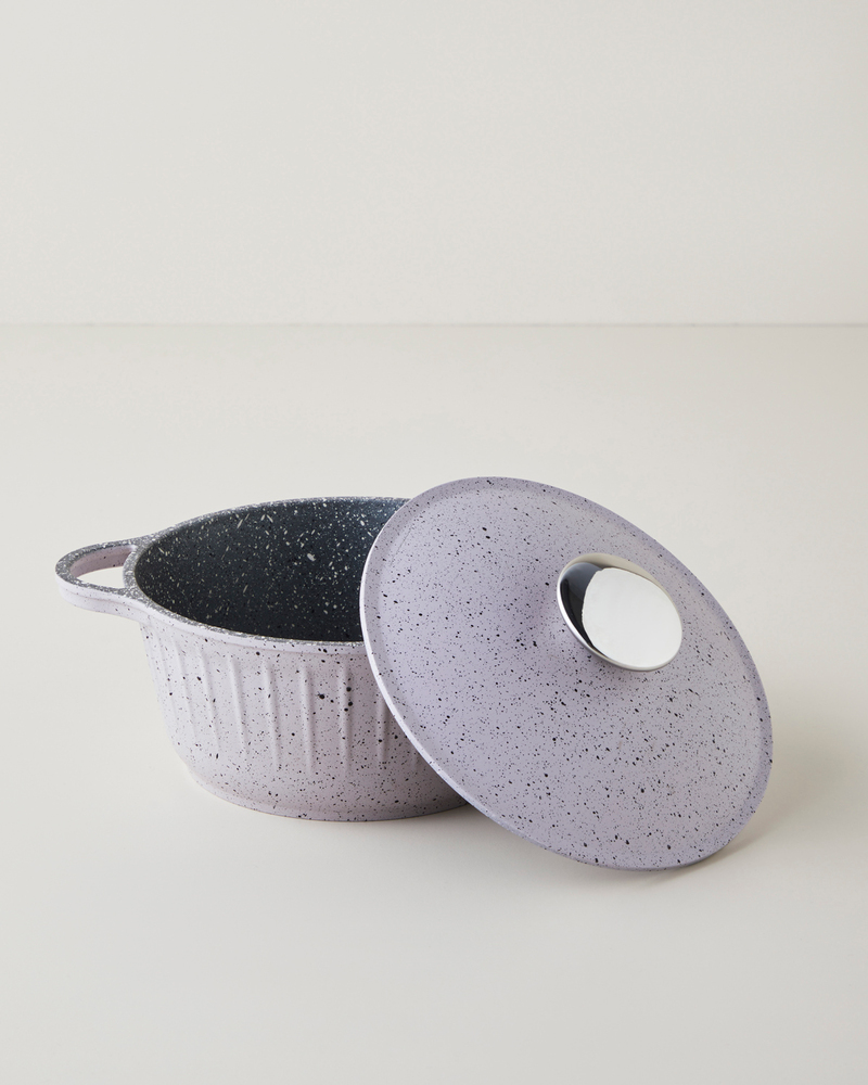 Tiny Cast Premium Döküm 5 Parça Mini Tencere Seti 16x16x16 cm Lila
