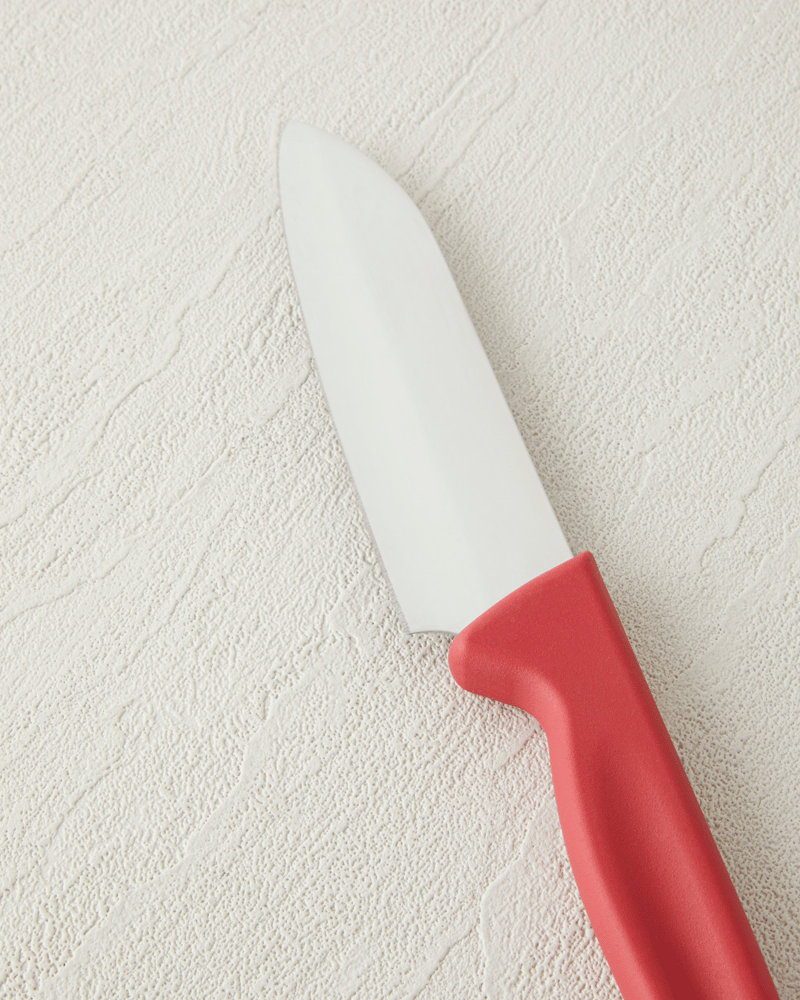 Titan Steel Paslanmaz Çelik Bıçak 12 cm Kırmızı