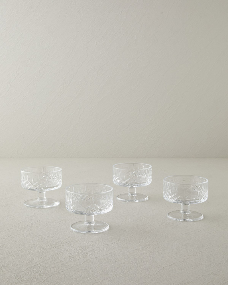 Trigon Cam 4'lü Cup 160 ml Şeffaf