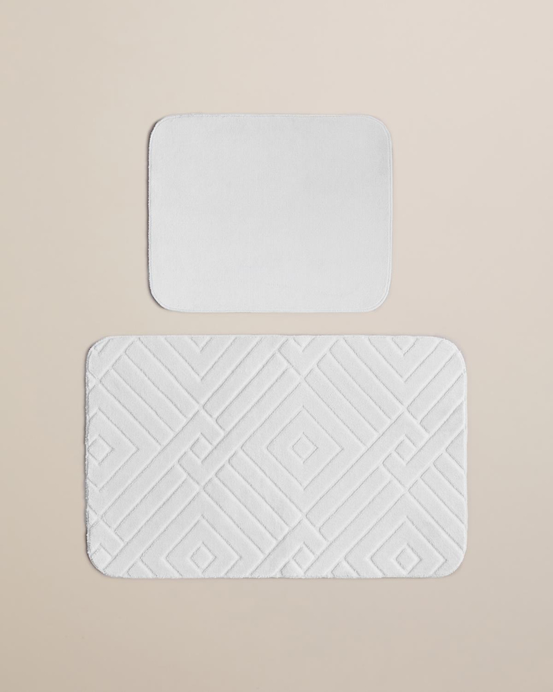 Twillow Banyo Paspası Seti 60x100 cm + 50x60 cm Açık Gri