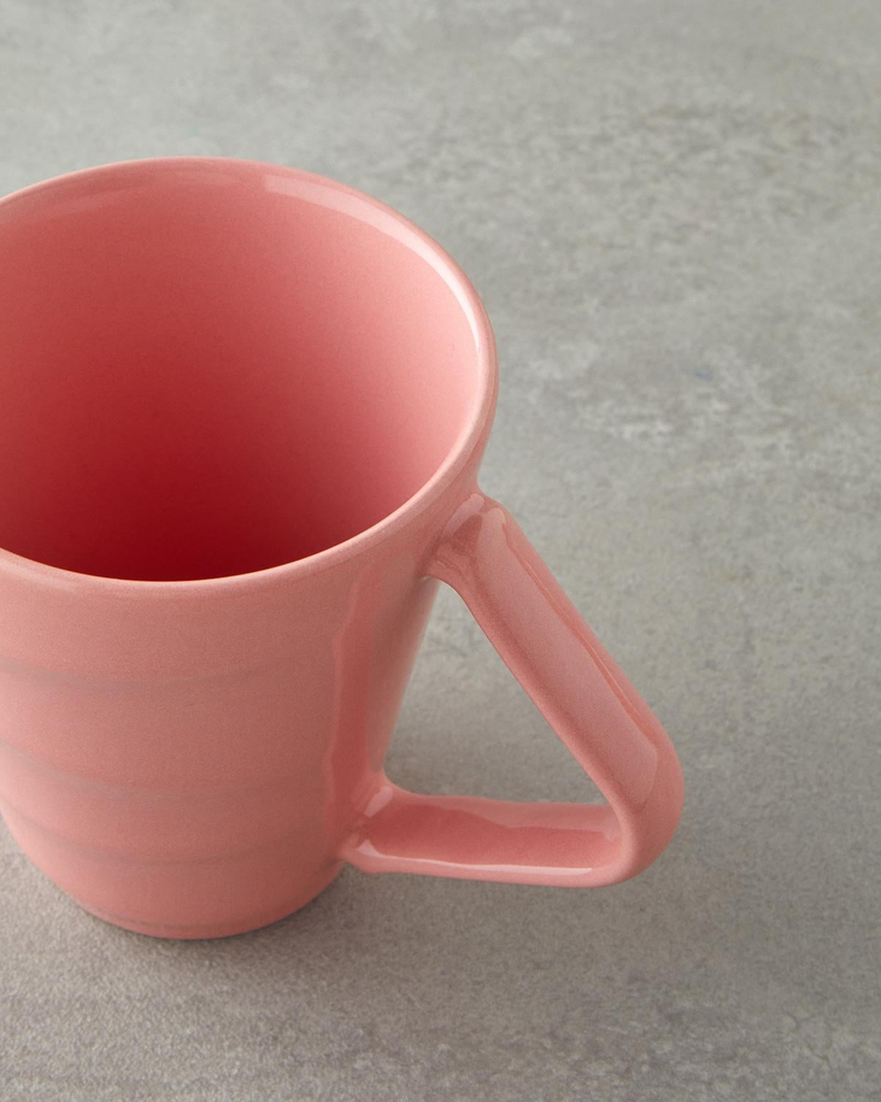 Twisty Seramik Kupa 255 ml Pembe