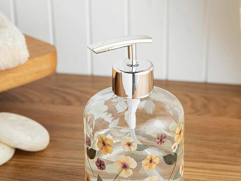 Unique Flowers Banyo Sıvı Sabunluk 8x14 cm Multicolor