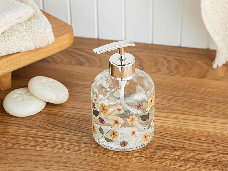 Unique Flowers Banyo Sıvı Sabunluk 8x14 cm Multicolor