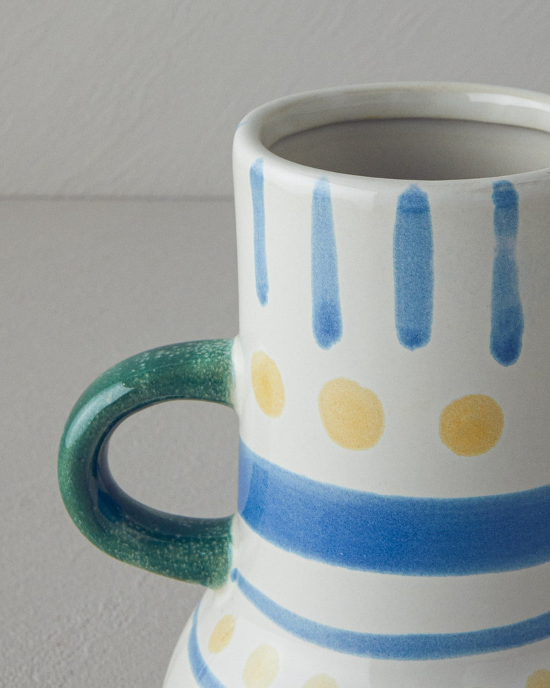 Valencia Stoneware Vazo Multicolor