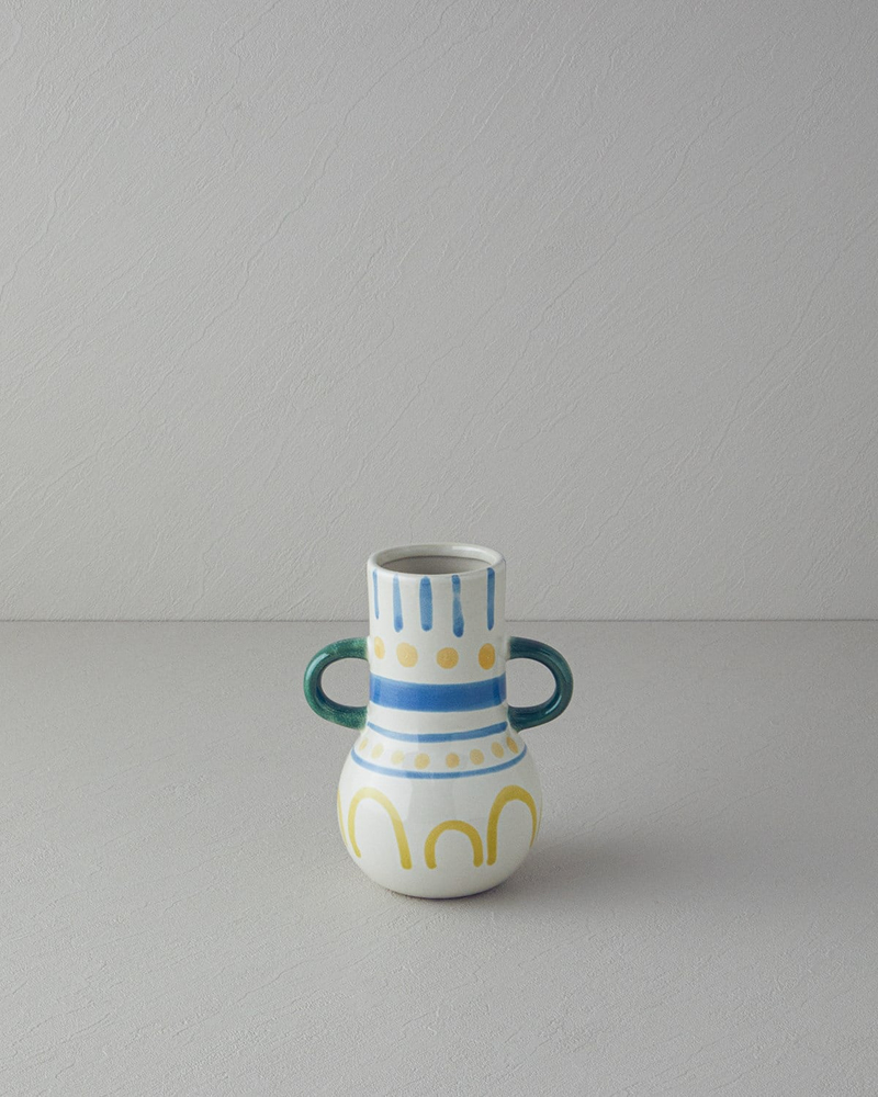 Valencia Stoneware Vazo Multicolor