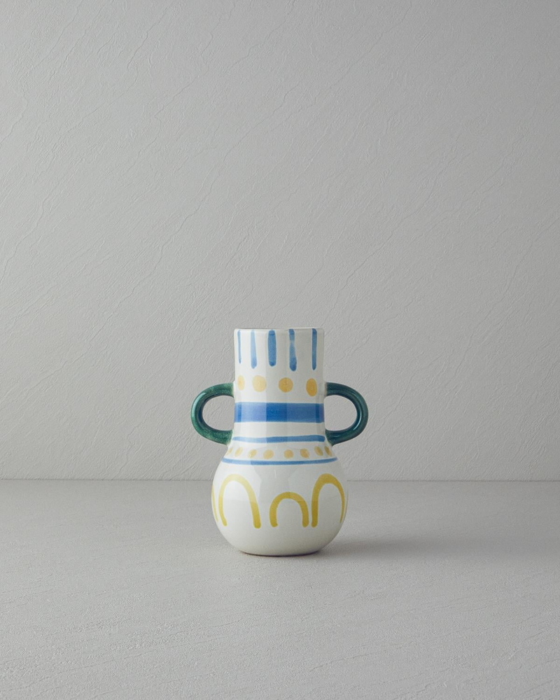 Valencia Stoneware Vazo Multicolor