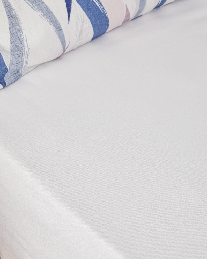 Vendy Polycotton Çift Kişilik Uyku Seti Beyaz - Mavi