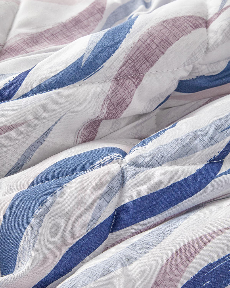 Vendy Polycotton Çift Kişilik Uyku Seti Beyaz - Mavi