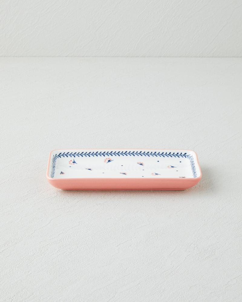 Verlina New Bone China Çerezlik 17x10 cm Mavi