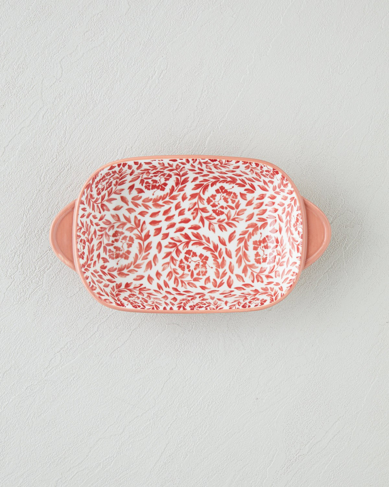 Verlune New Bone China Çerezlik 21x12 cm Bordo