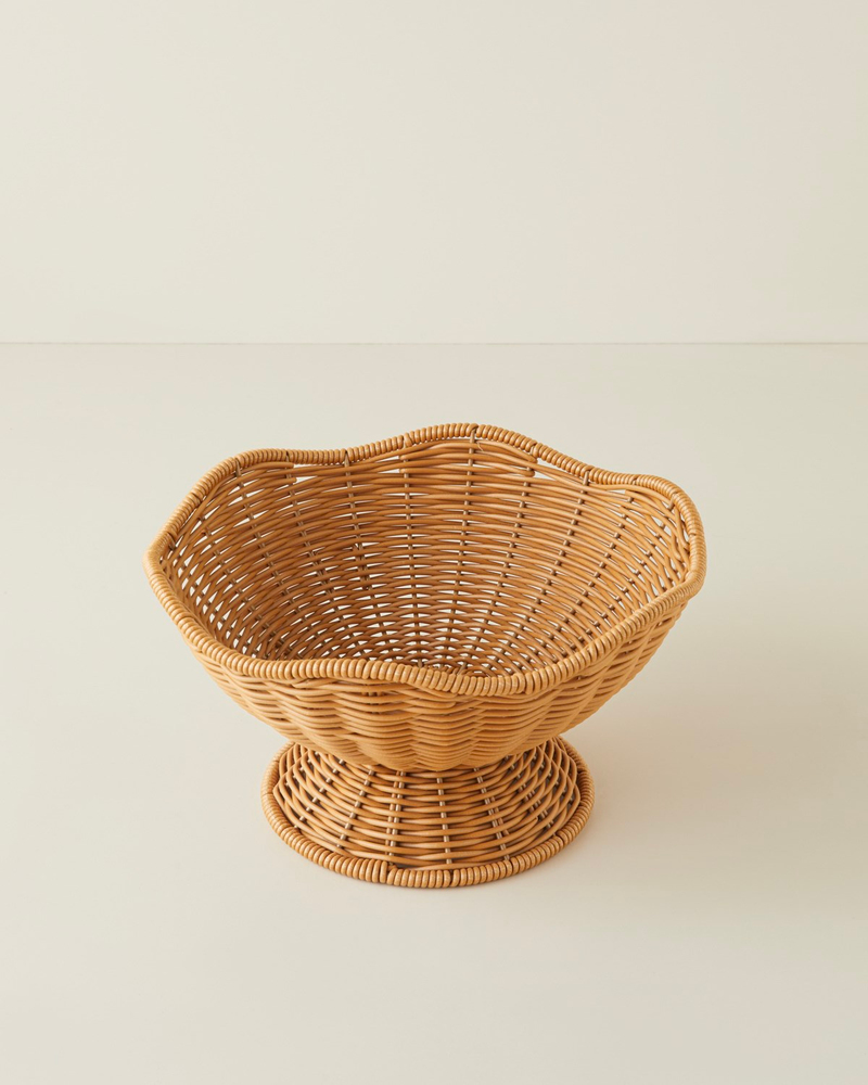 Veroana Rattan Sunumluk 25x14 cm Kahverengi
