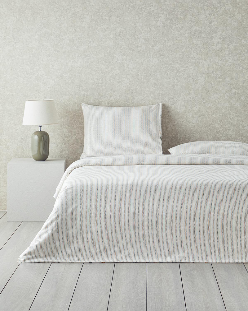 Vintage Argyle Pamuklu Çift Kişilik Nevresim Seti 200x220 cm Yeşil-Sarı