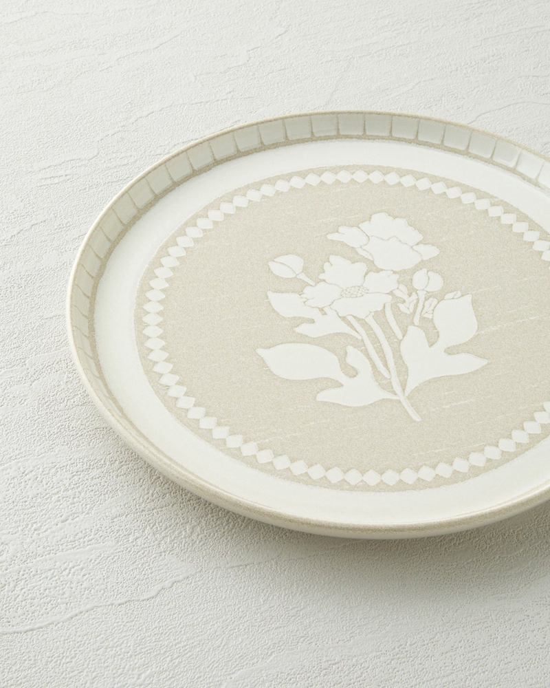 Viola Stoneware Kahvaltı ve Sunum Seti 12 Parça 6 Kişilik Bej