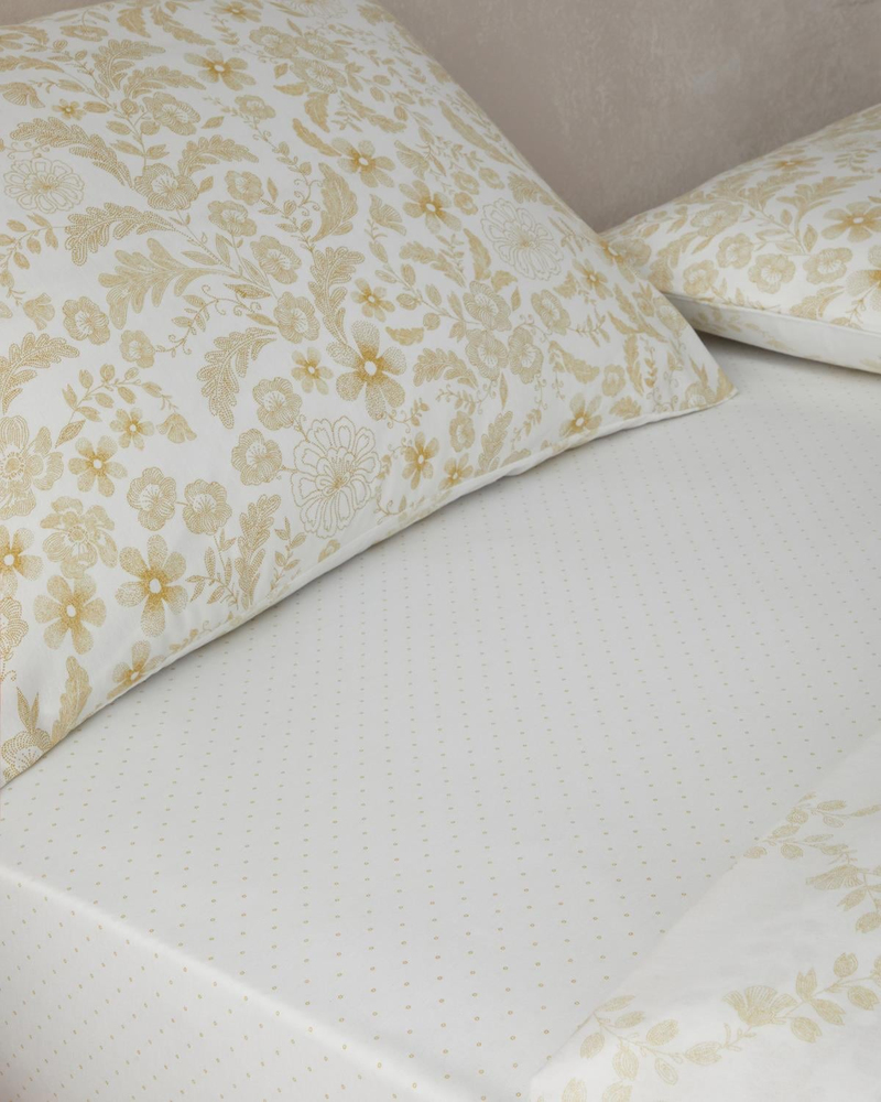 Vionne Kolay Ütülenir Çift Kişilik Nevresim Takımı 200x220 cm Açık Sarı
