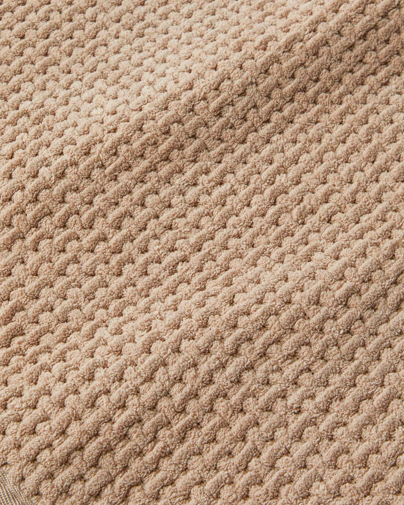 Waffle Weave Banyo Paspası 50x80 cm Açık Kahverengi