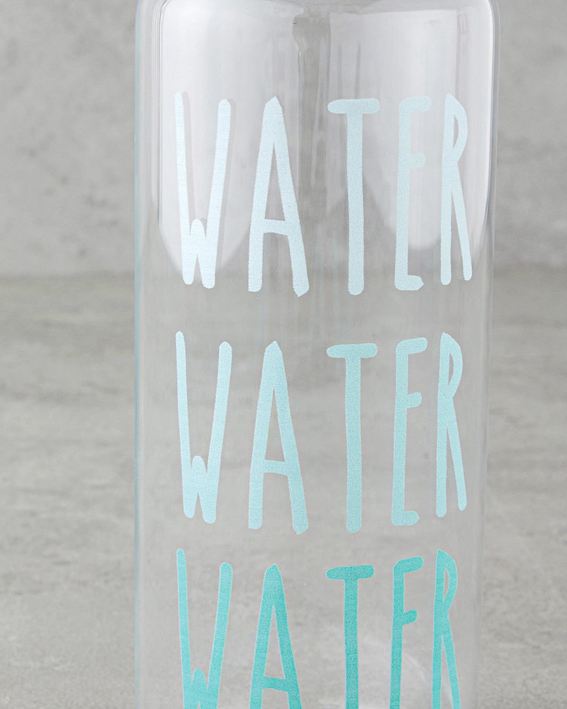 Watery Cam Başucu Sürahi 750 ml + 250 ml Mavi