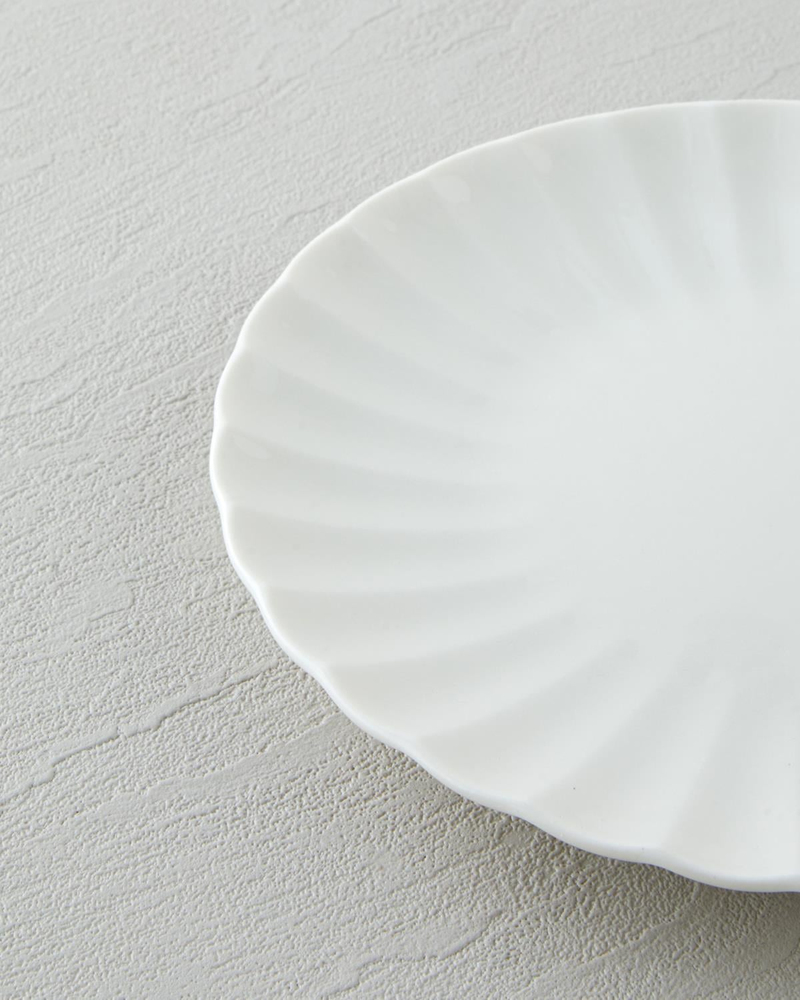 Wave Porselen Yemek Takımı 24 Parça 6 Kişilik Beyaz
