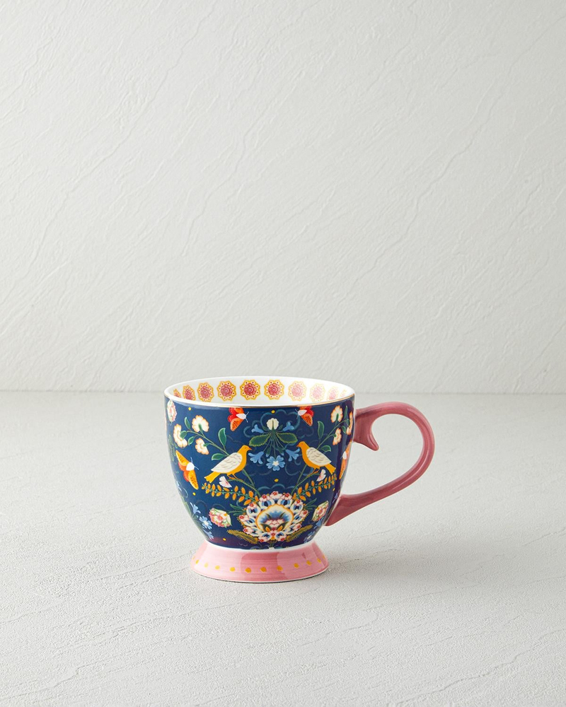 Wingy New Bone China Kupa 460 ml Lacivert
