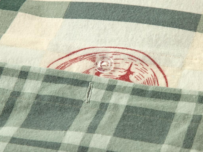 Winter Joy Flanel Çift Kişilik Nevresim Takımı Yeşil