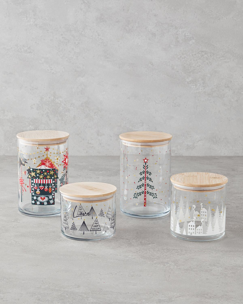 Winter Vibe Cam Kavanoz 1050 ml Şeffaf