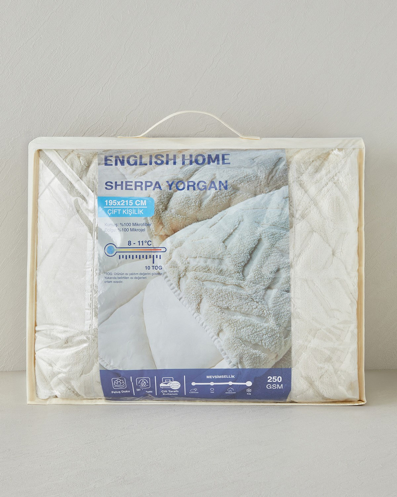 Wintera Sherpa Çift Kişilik Yorgan 195x215 cm Krem