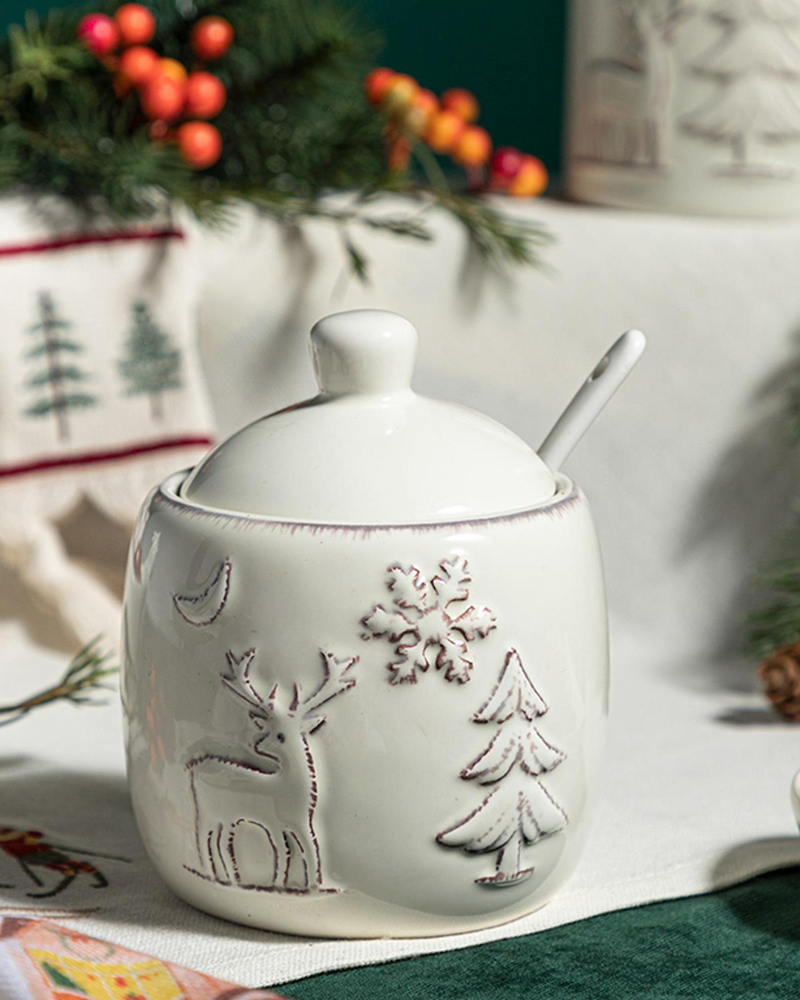 Winterland Dolomite Kaşıklı Şekerlik Bej