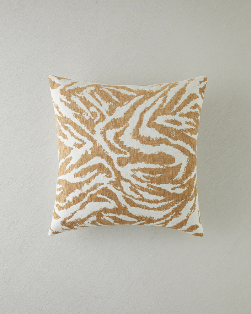 Zebra Dekoratif Kırlent 45x45 cm Bej